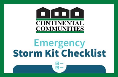 emergency storm kit checklist