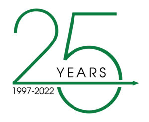 25 years 1997-2022 logo